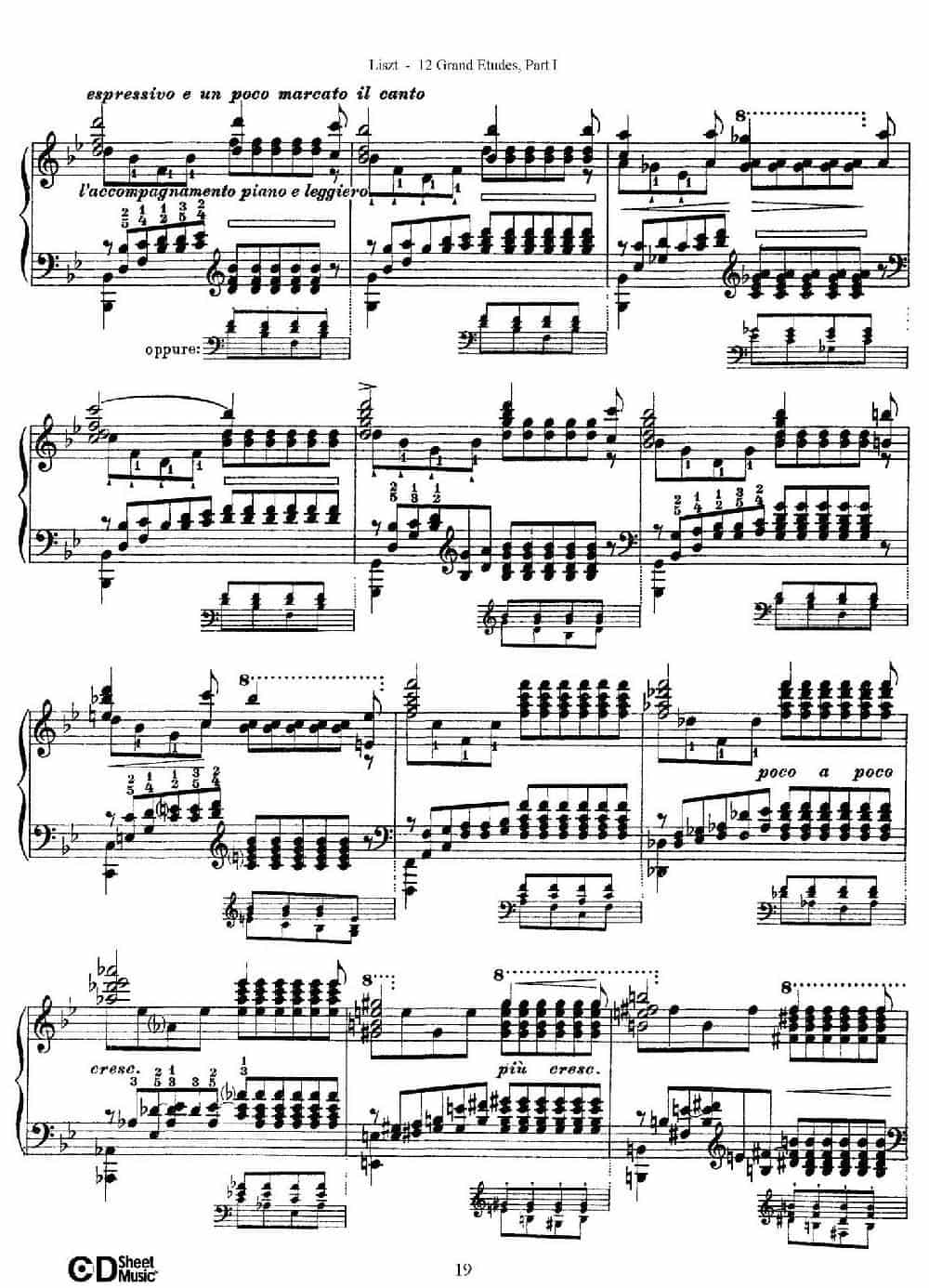 12 Grand Etudes S.137（12首华丽的练习曲·4） 钢琴乐谱_第7张