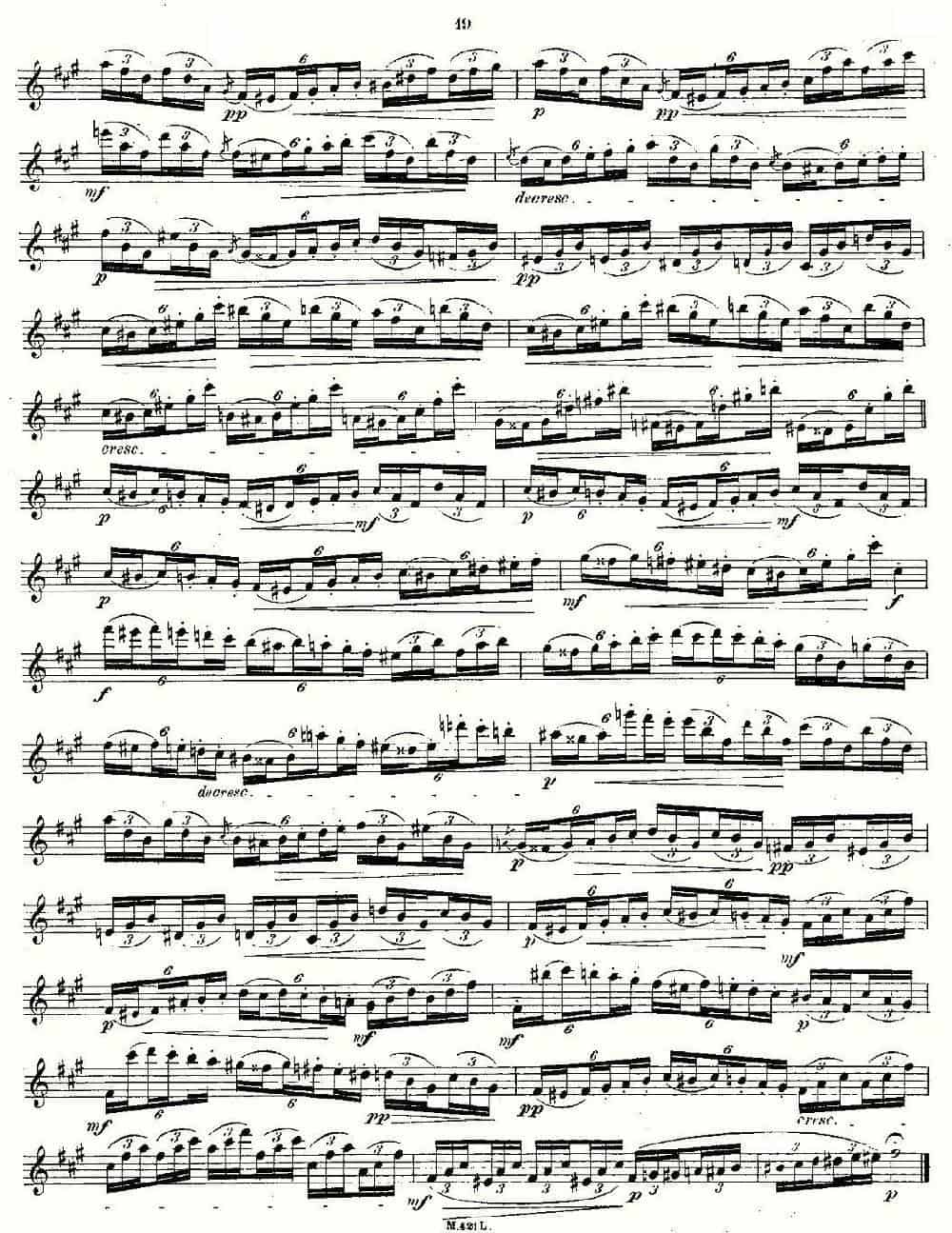 24首长笛练习曲 Op.15 之6—10 长笛乐谱_第7张