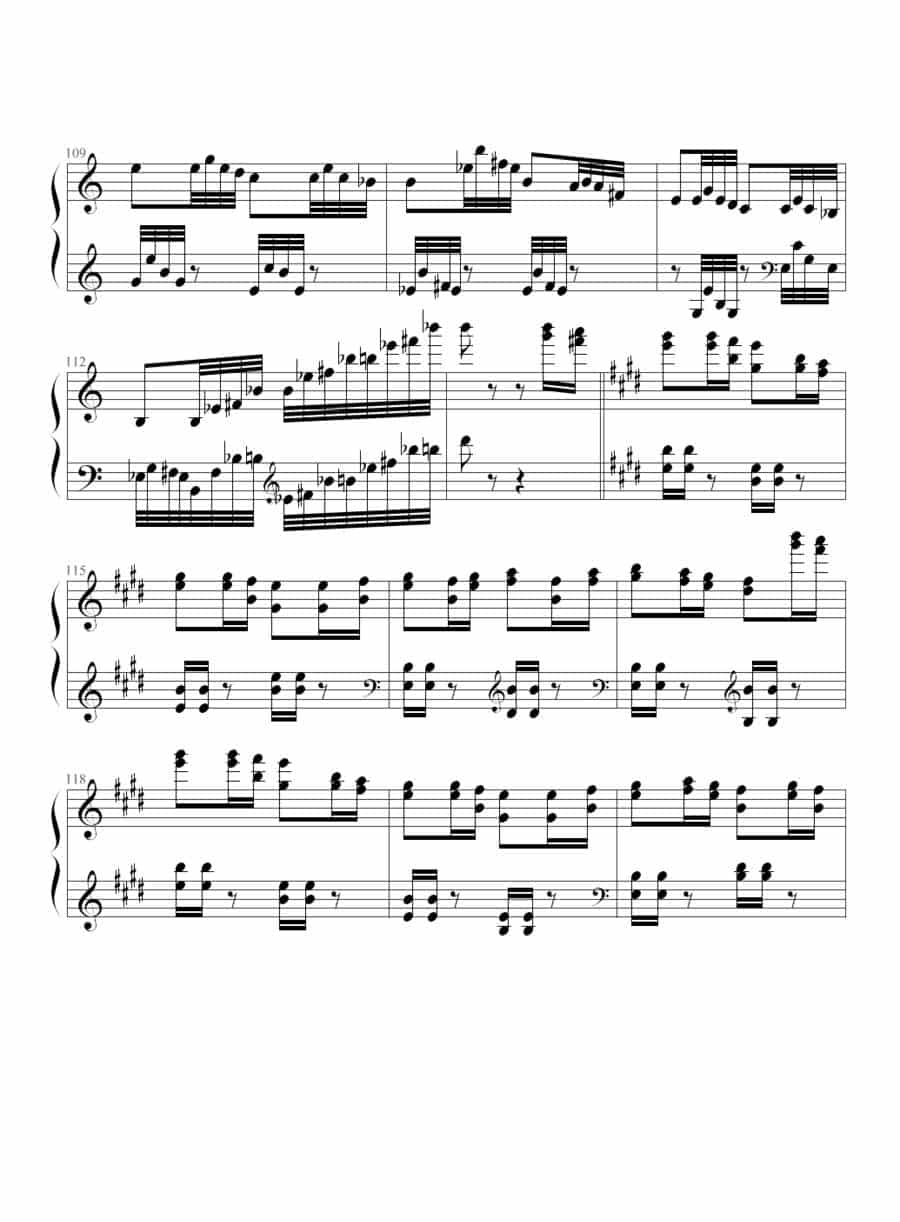 狩猎（练习曲） 钢琴乐谱_第10张