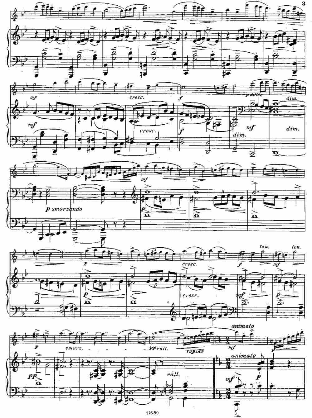 Fantaisies nationales.  Russe. （Op.59 No.3）（长笛+钢琴伴奏） 长笛乐谱_第2张