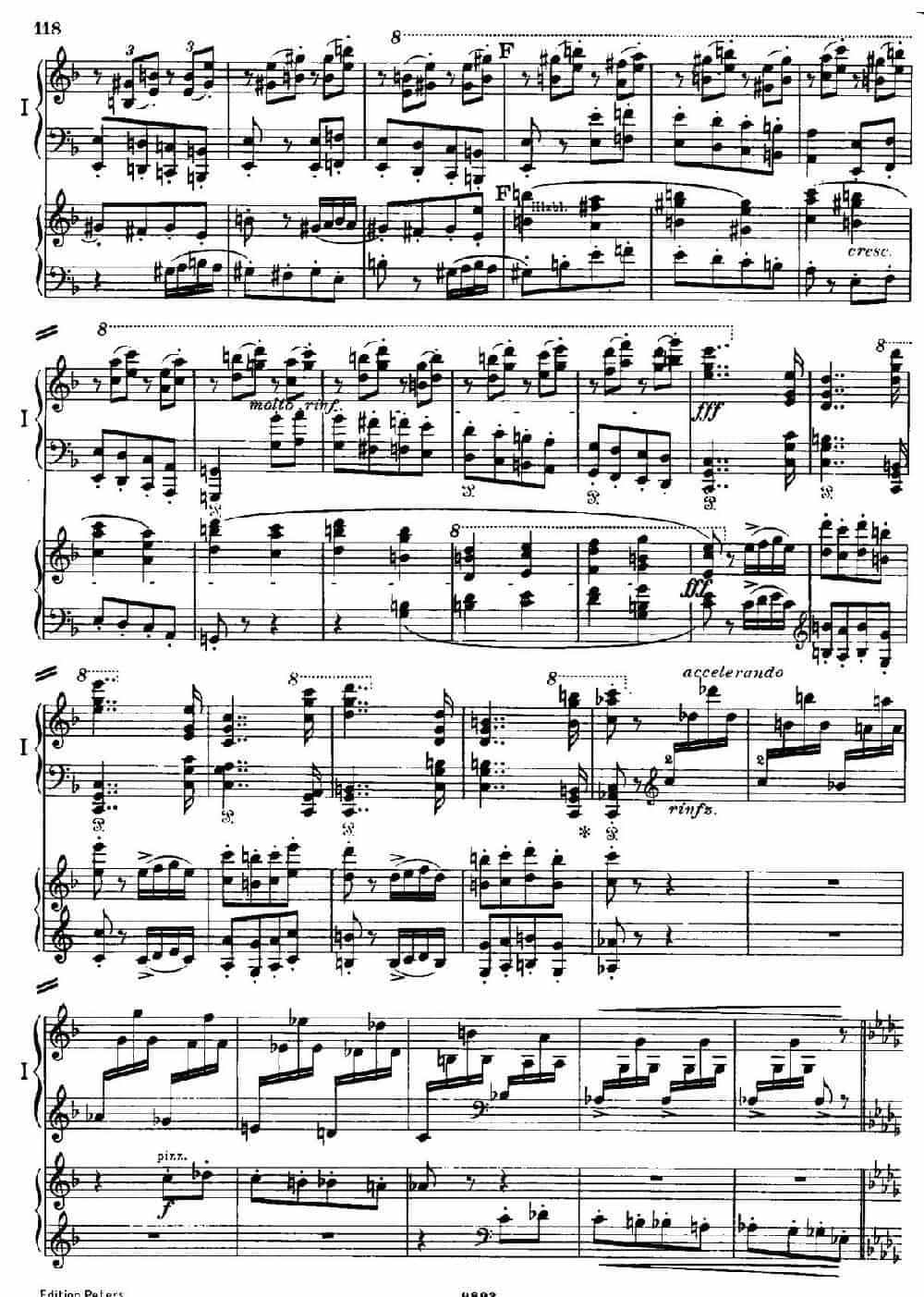Danse Macabre.（双钢琴） 钢琴乐谱_第17张