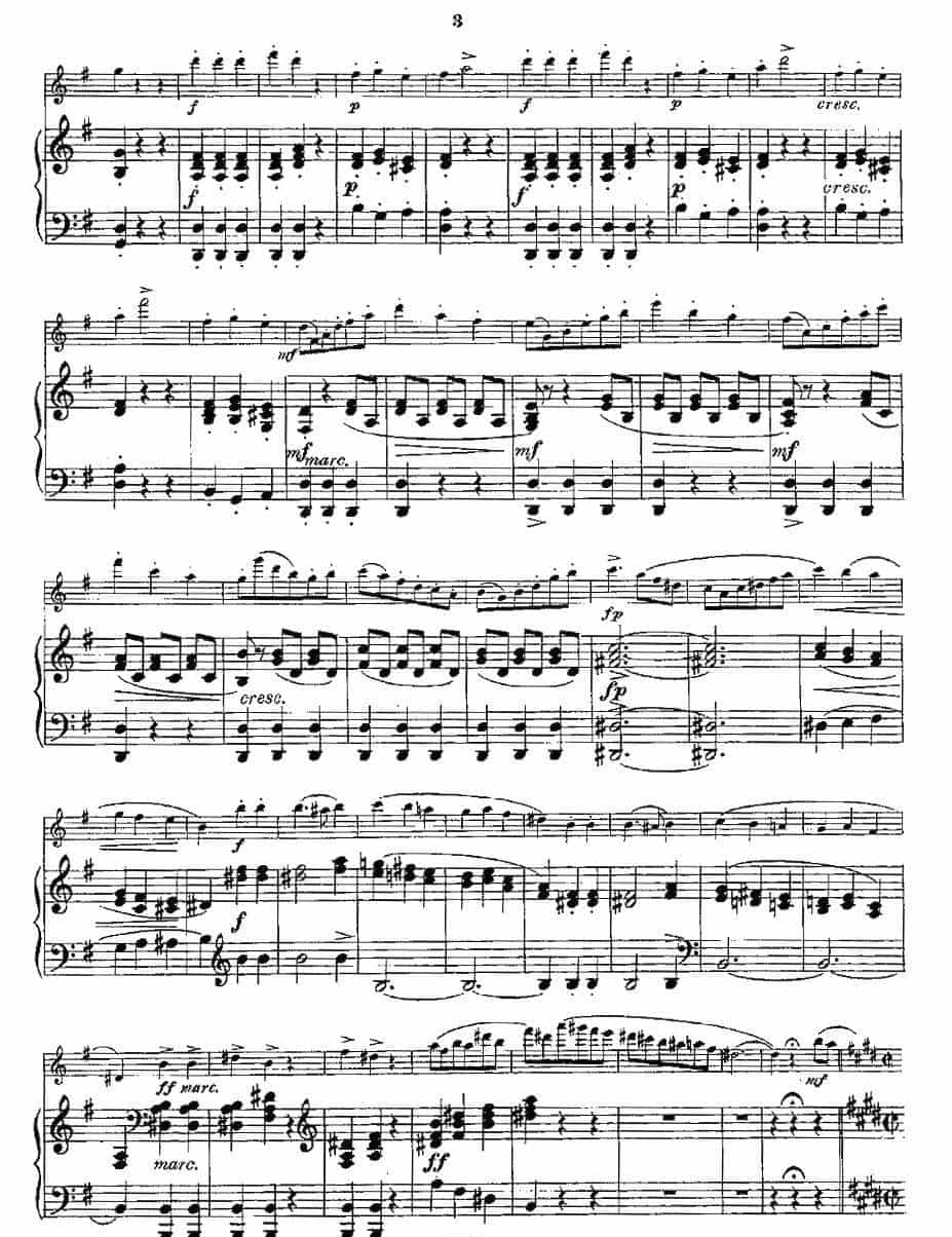 Opern-Transcriptionen.Op.45-1（长笛+钢琴伴奏） 长笛乐谱_第3张