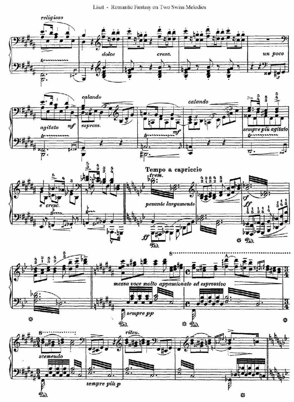 Romantic Fantasy on 2 Swiss Melodies Op.5(浪漫幻想曲) 钢琴乐谱_第8张