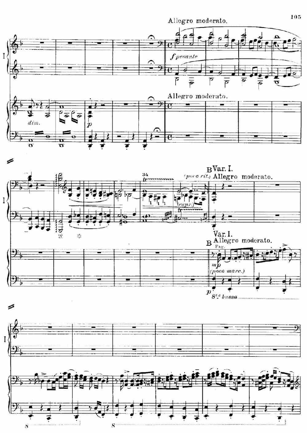 Danse Macabre.（双钢琴） 钢琴乐谱_第4张