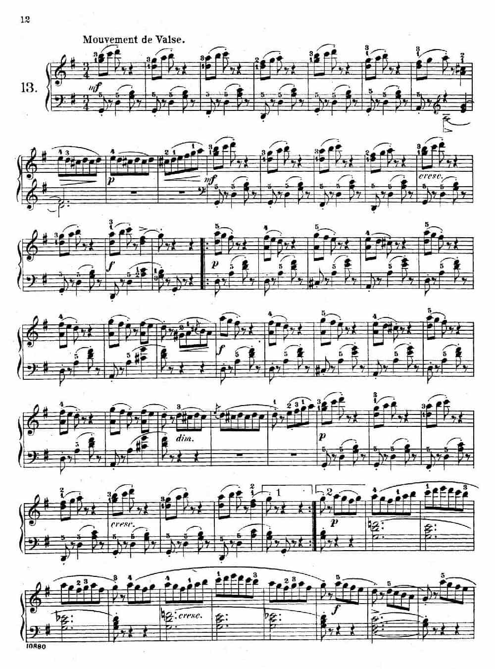 Etudes Enfantines Op.37（儿童钢琴练习曲 第11——14首） 钢琴乐谱_第3张