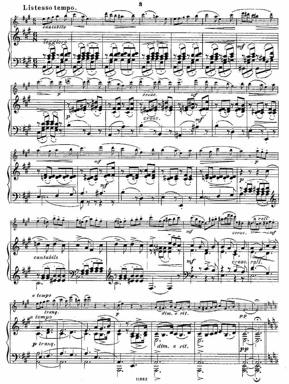Fantaisies nationales. Op. 59, 5.（长笛+钢琴伴奏） 长笛乐谱_第2张