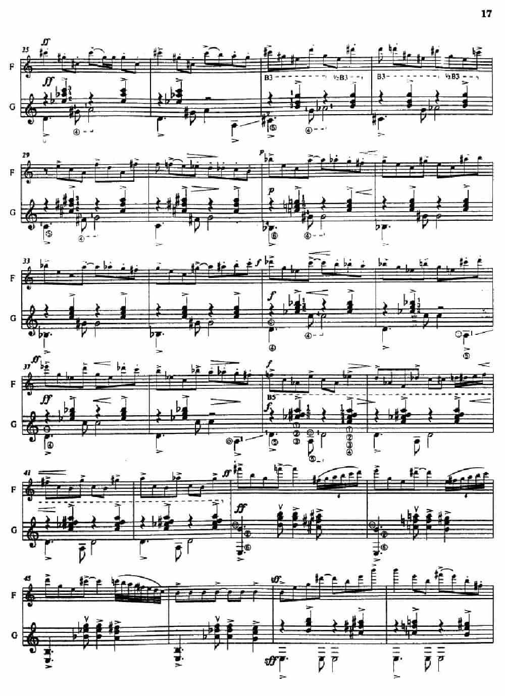 Histoire du Tango：4、Concerto d’aujourd’hui（长笛+吉他） 长笛乐谱_第2张