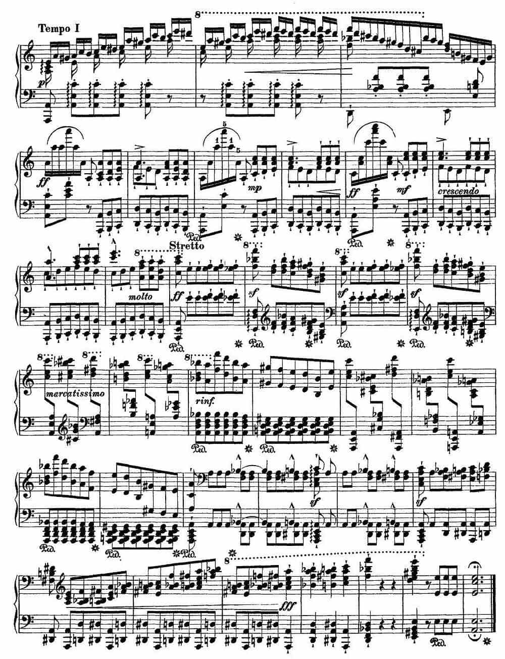 12首超级技巧练习曲：A Minor（A 小调） 钢琴乐谱_第5张