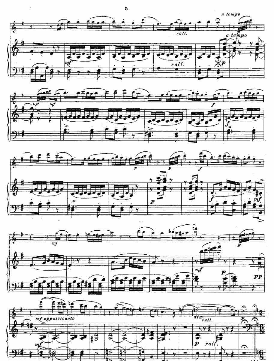 Opern-Transcriptionen.Op.45-8（长笛+钢琴伴奏） 长笛乐谱_第3张