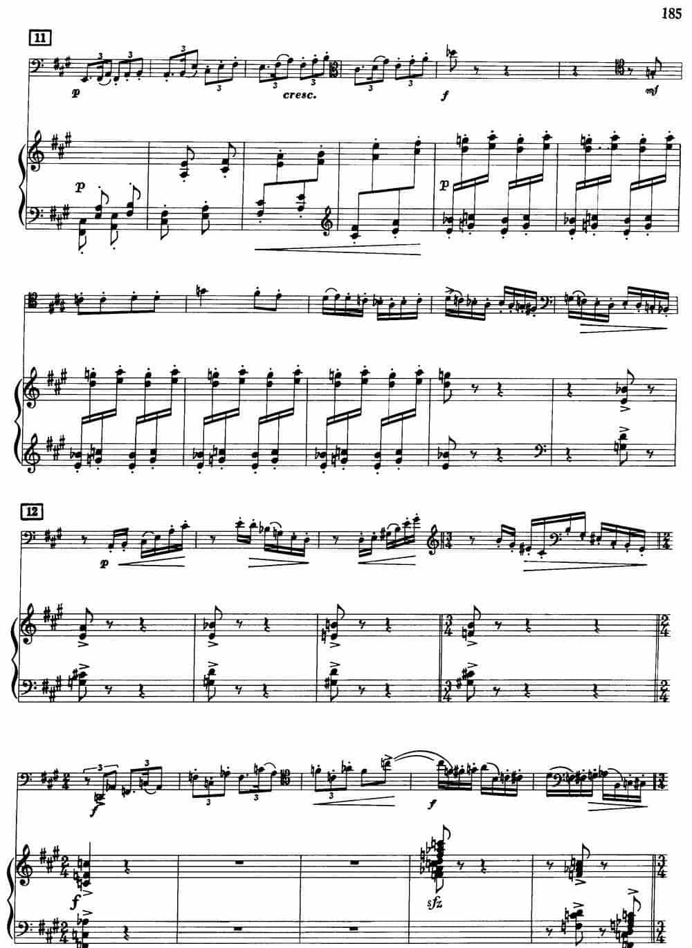 宣叙调、西西里舞曲和回旋曲（大管+钢琴伴奏） 铜管乐器谱_第7张