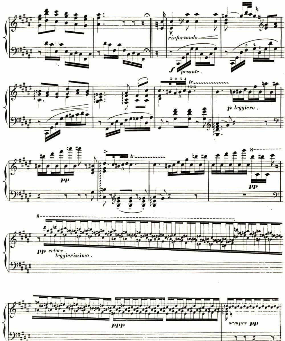 李斯特 旅游岁月 第二集遗补 威尼斯和拿波里 S.162 No.1 船歌 钢琴乐谱_第4张