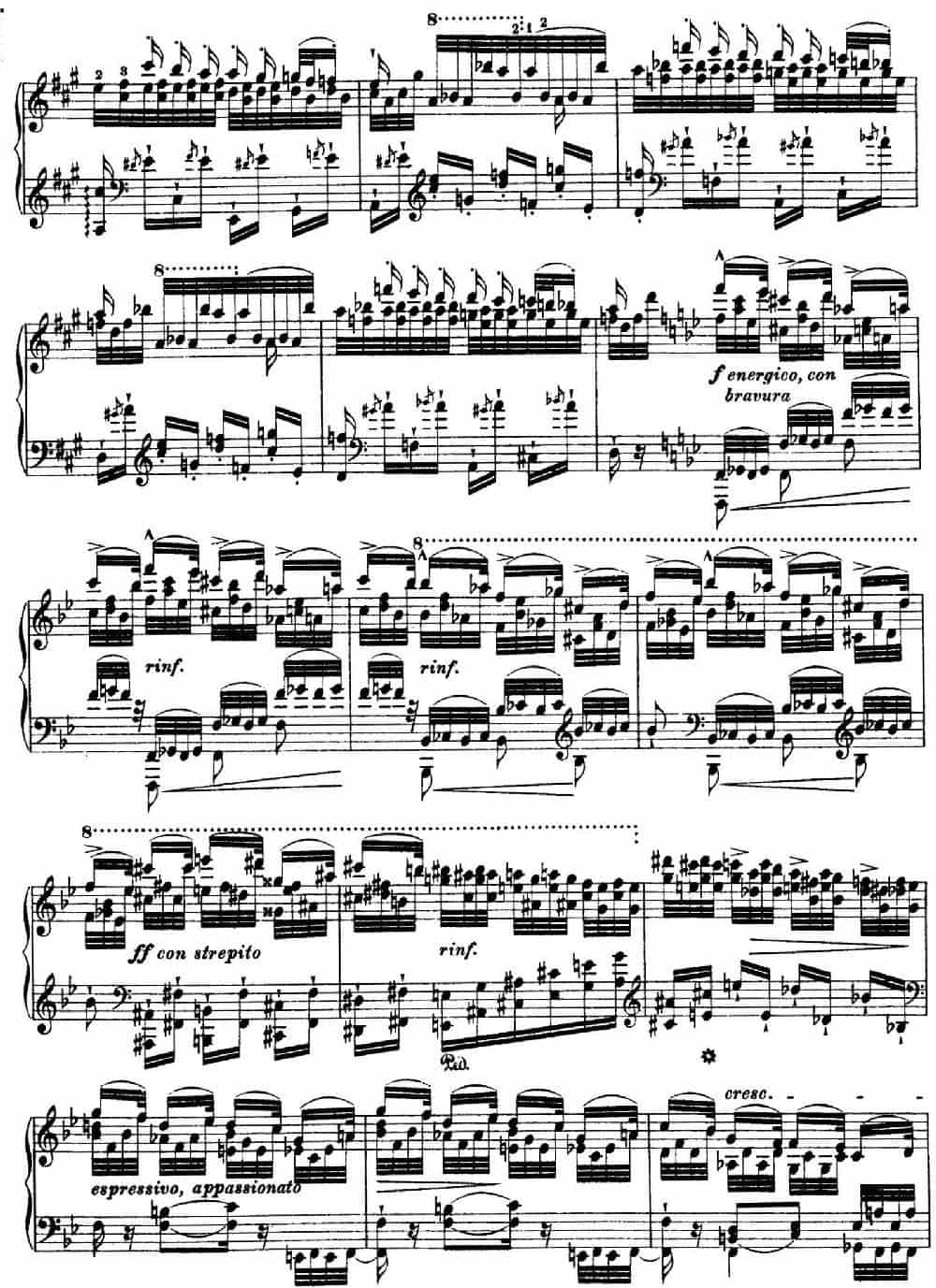 12 Etudes d'execution Transcendante S.139（12首超技练习曲·5） 钢琴乐谱_第7张