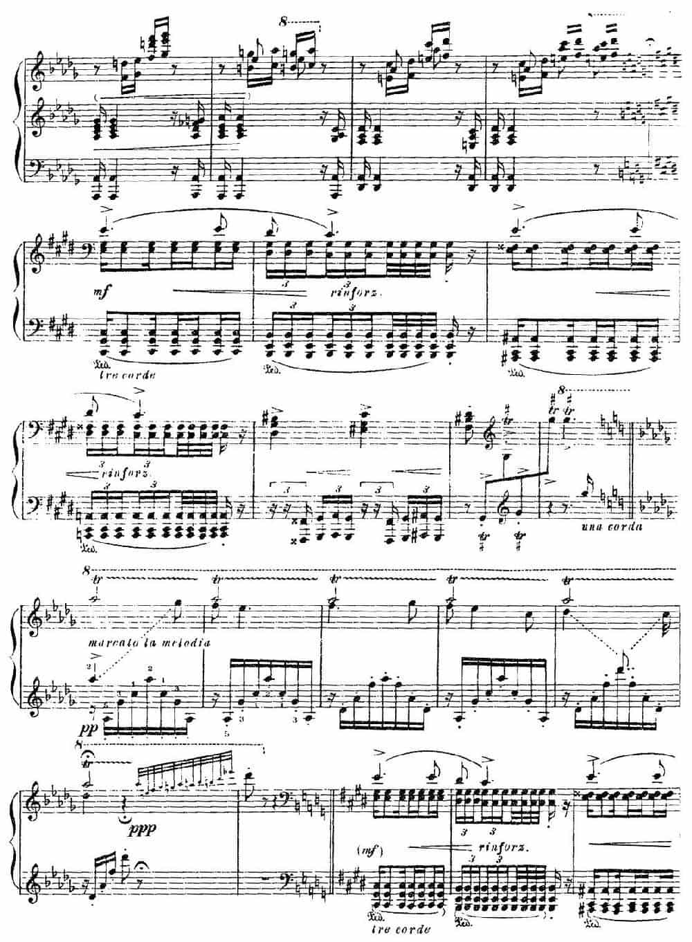19 Rhapsodies Hongroises S.244  No.1（19首匈牙利狂想曲·第1首） 钢琴乐谱_第9张