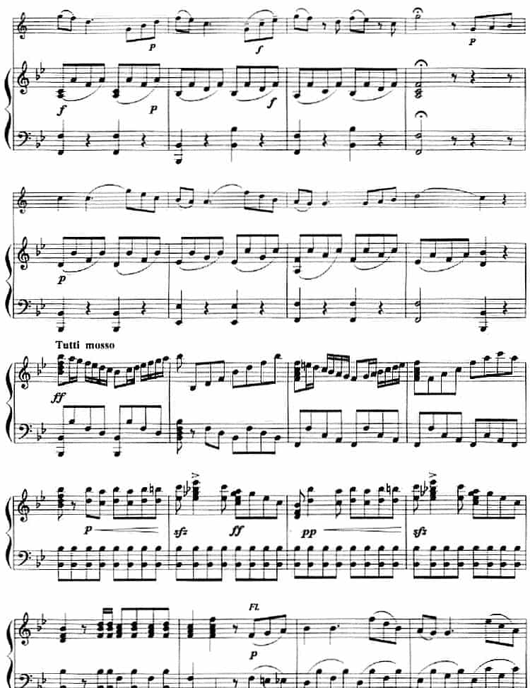 主题变奏曲（小号+钢琴伴奏） 铜管乐器谱_第3张