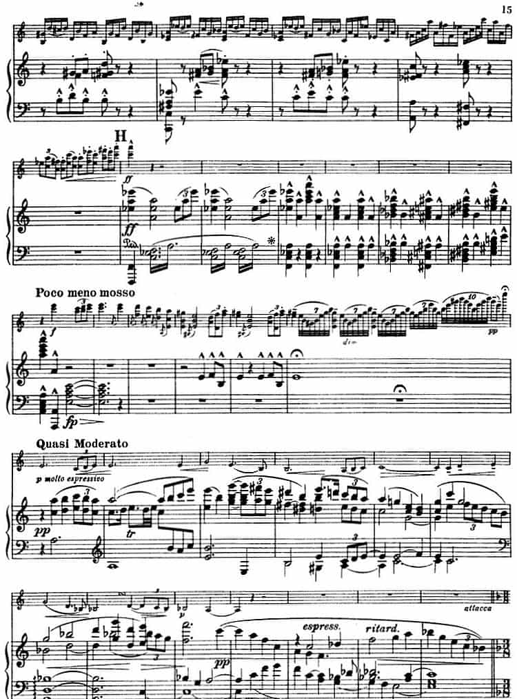 德沃夏克作品53号A小调协奏曲 （小提琴和钢琴） 钢琴乐谱_第13张