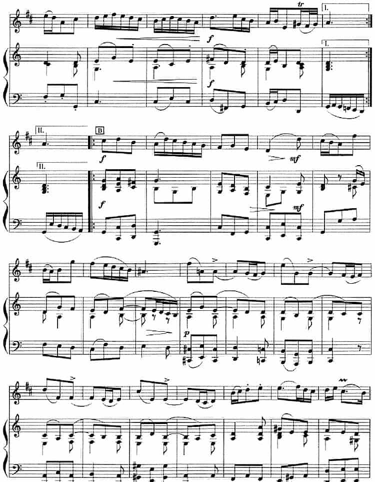 奏鸣曲第六首（小号+钢琴伴奏） 铜管乐器谱_第7张