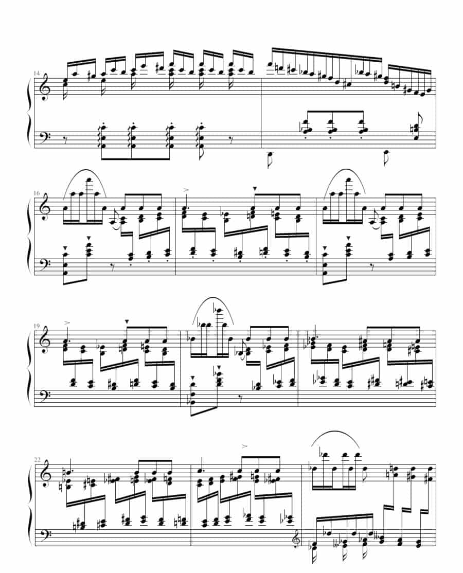 李斯特超凡练习曲第二首 钢琴乐谱_第2张