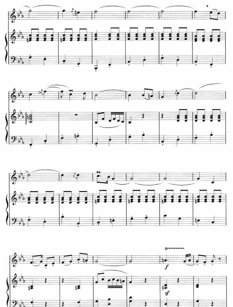 向往（曲笛+钢琴） 笛箫乐谱_第6张