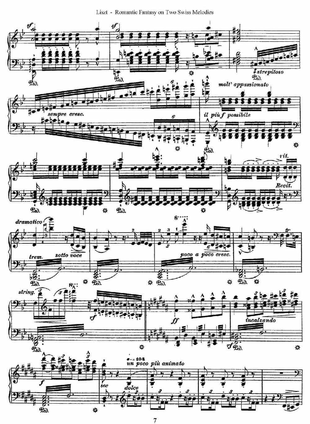 Romantic Fantasy on 2 Swiss Melodies Op.5(浪漫幻想曲) 钢琴乐谱_第7张