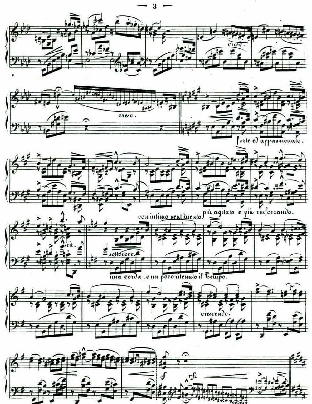 李斯特音乐会练习曲&nbsp;S144（1 悲歌 降A大调 S144 Il） 钢琴乐谱_第2张
