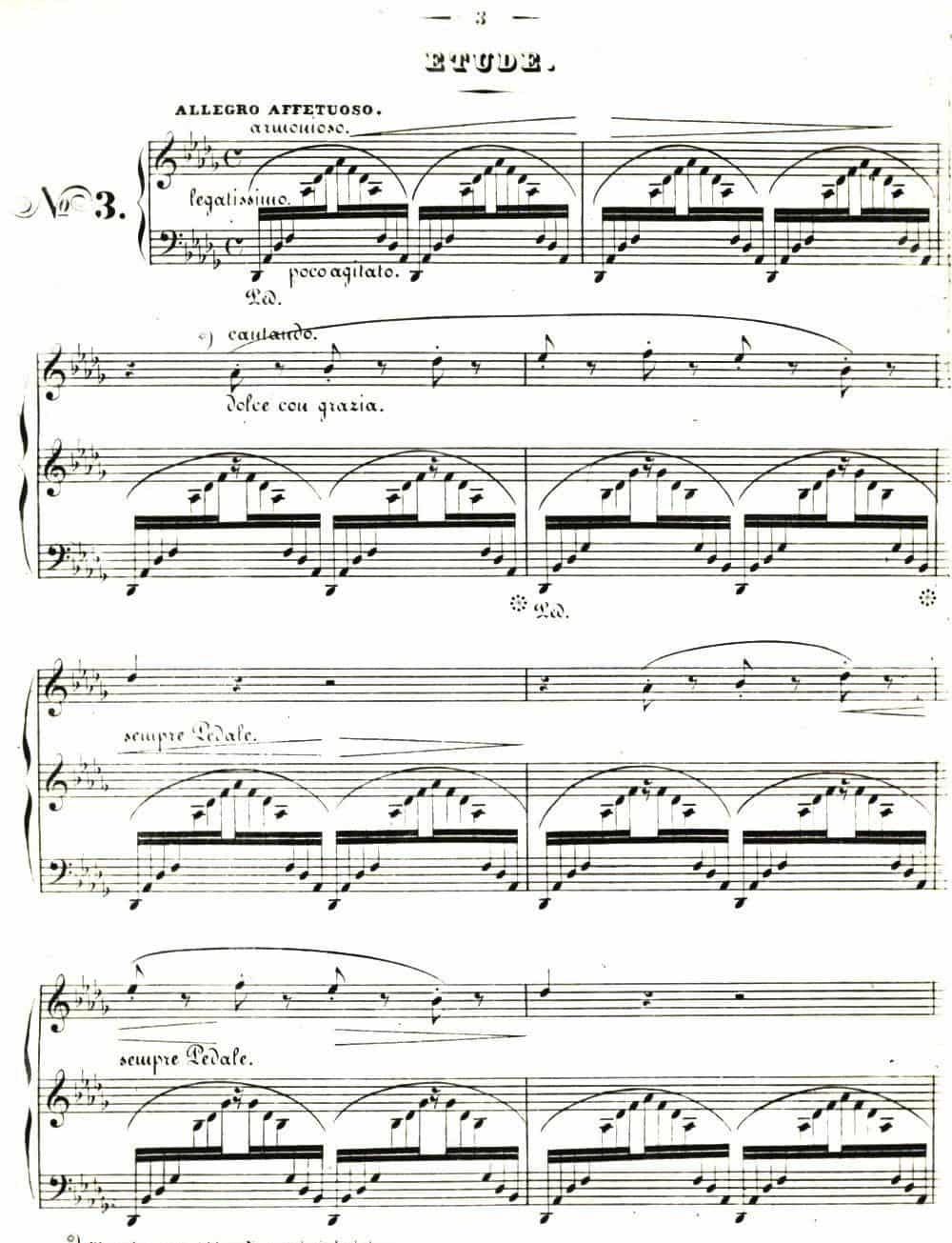 李斯特音乐会练习曲&nbsp;S144（3 叹息 降D大调 S144 Un sospiro Db major） 钢琴乐谱_第1张