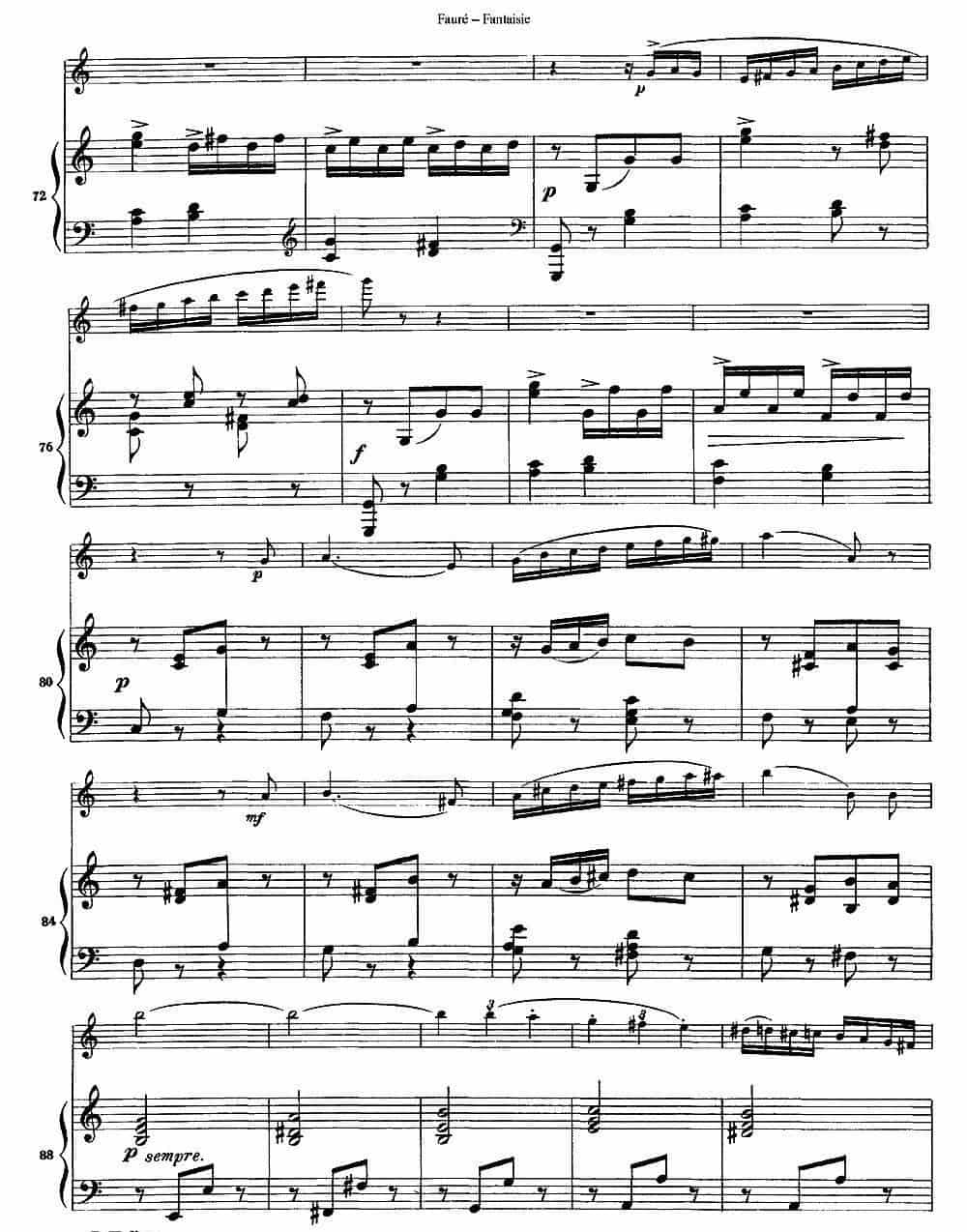 Fantaisie Op.79（幻想曲 作品79号）（长笛+钢琴伴奏） 长笛乐谱_第5张