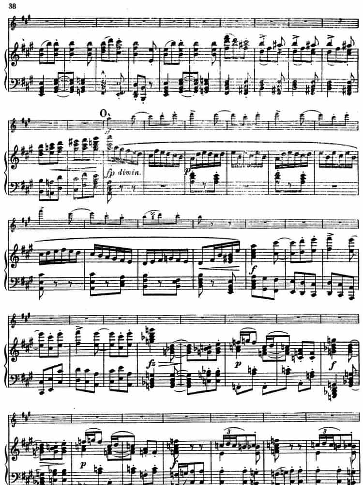 德沃夏克作品53号A小调协奏曲 （小提琴和钢琴） 钢琴乐谱_第36张