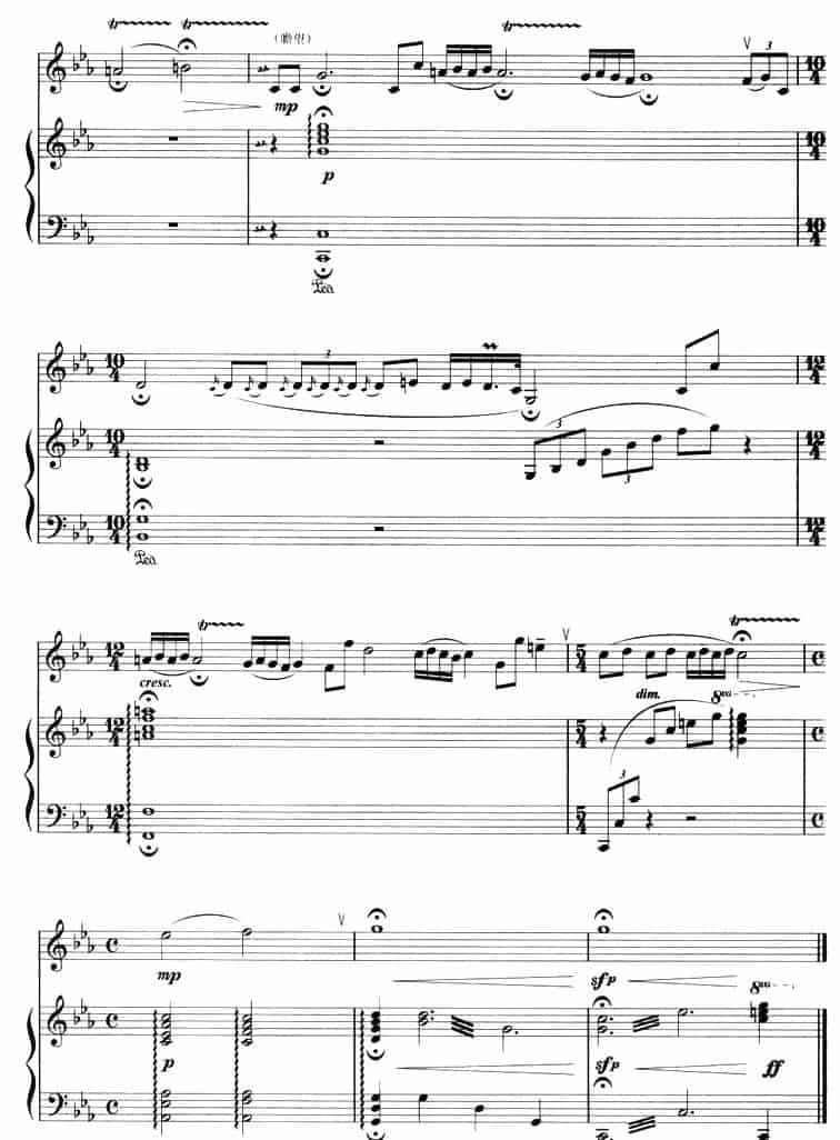 向往（曲笛+钢琴） 笛箫乐谱_第11张