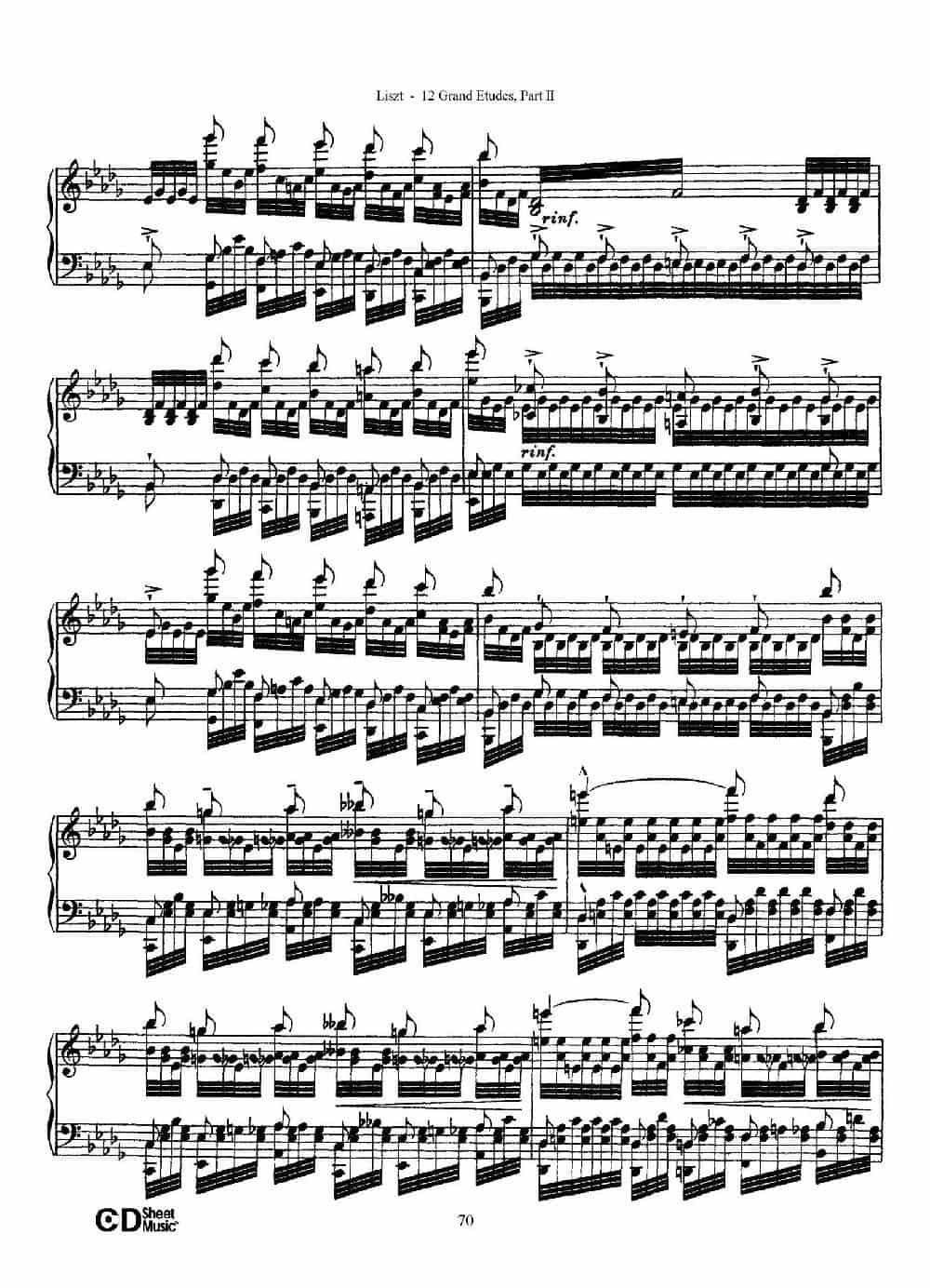 12 Grand Etudes S.137（12首华丽的练习曲·12） 钢琴乐谱_第9张
