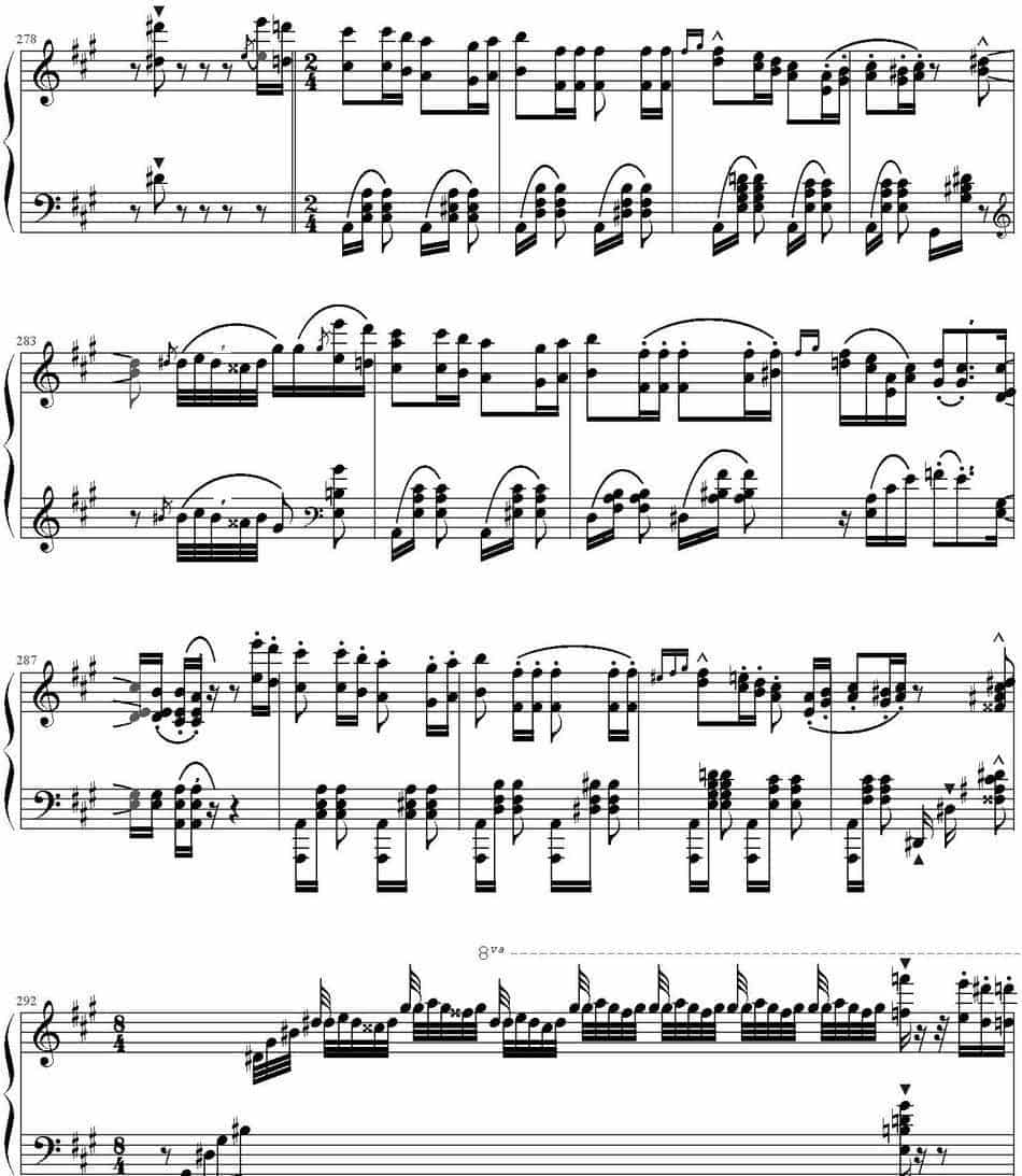 钟声大幻想曲（Grand Fantasia de Bravoure） 钢琴乐谱_第29张