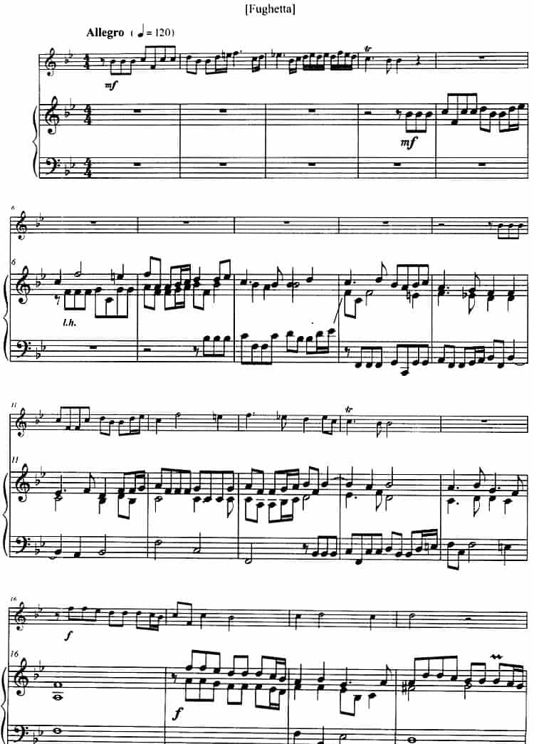 第二奏鸣曲（小号+钢琴伴奏） 铜管乐器谱_第4张