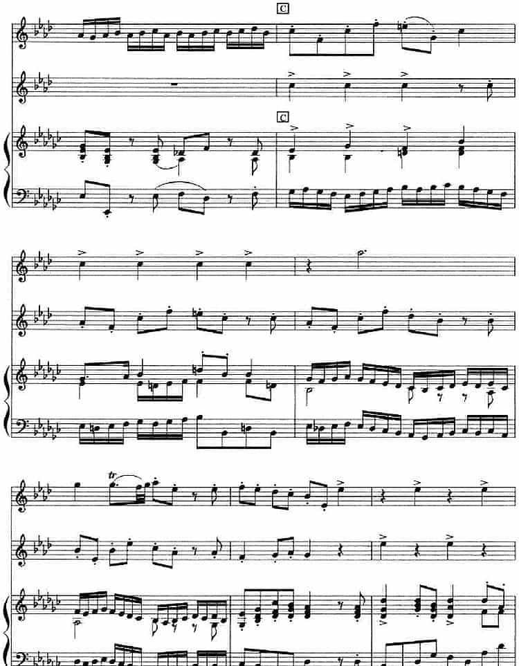 二重奏鸣曲（小号+钢琴伴奏） 铜管乐器谱_第5张