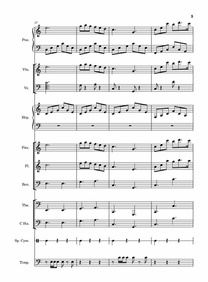 我和我的祖国（钢琴协奏曲） 钢琴乐谱_第5张