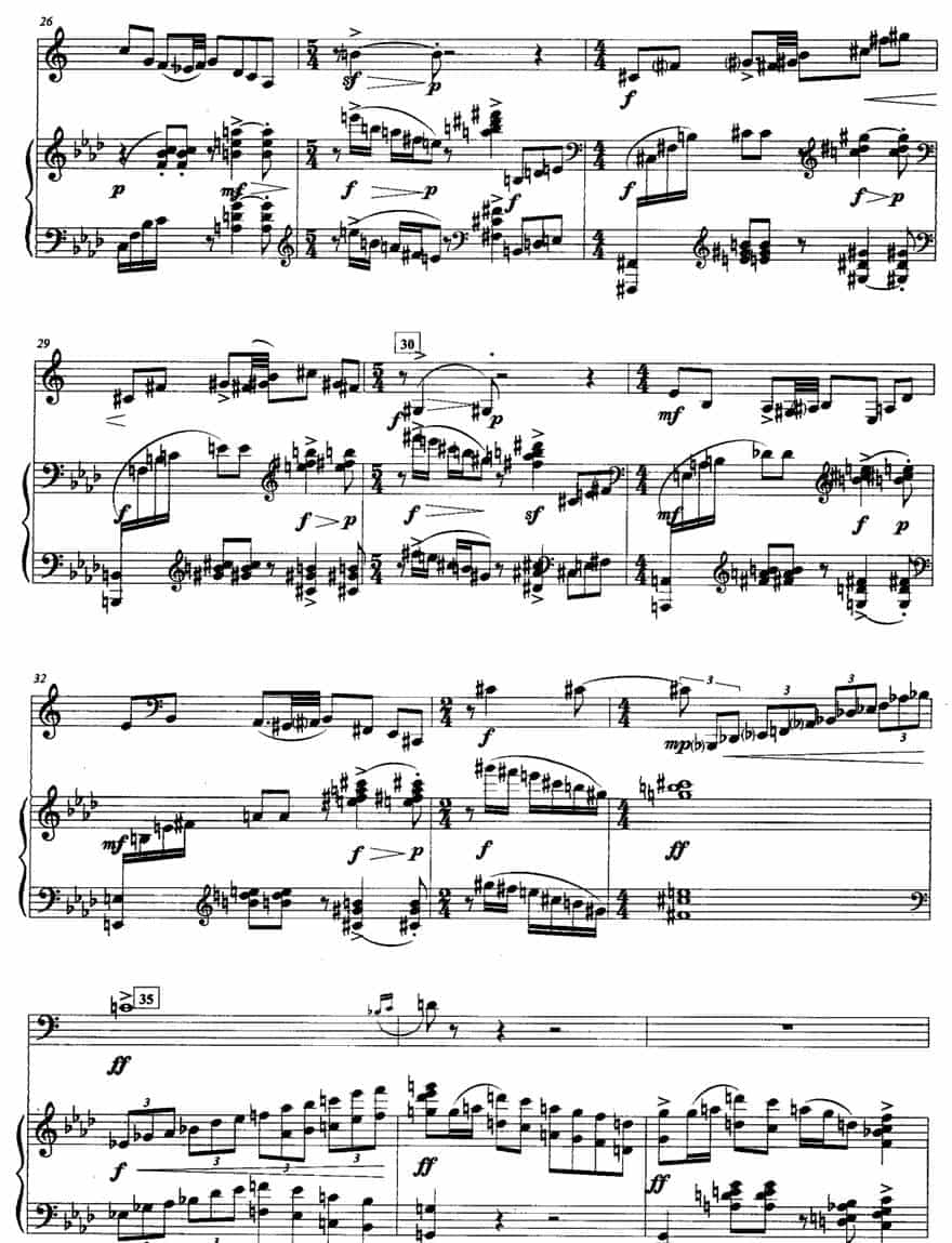 奏鸣曲（四 [圆号+钢琴]） 铜管乐器谱_第3张