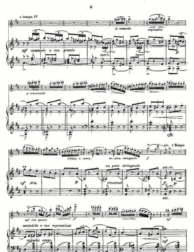L'Hirondelle.Op.44（长笛+钢琴伴奏） 长笛乐谱_第7张