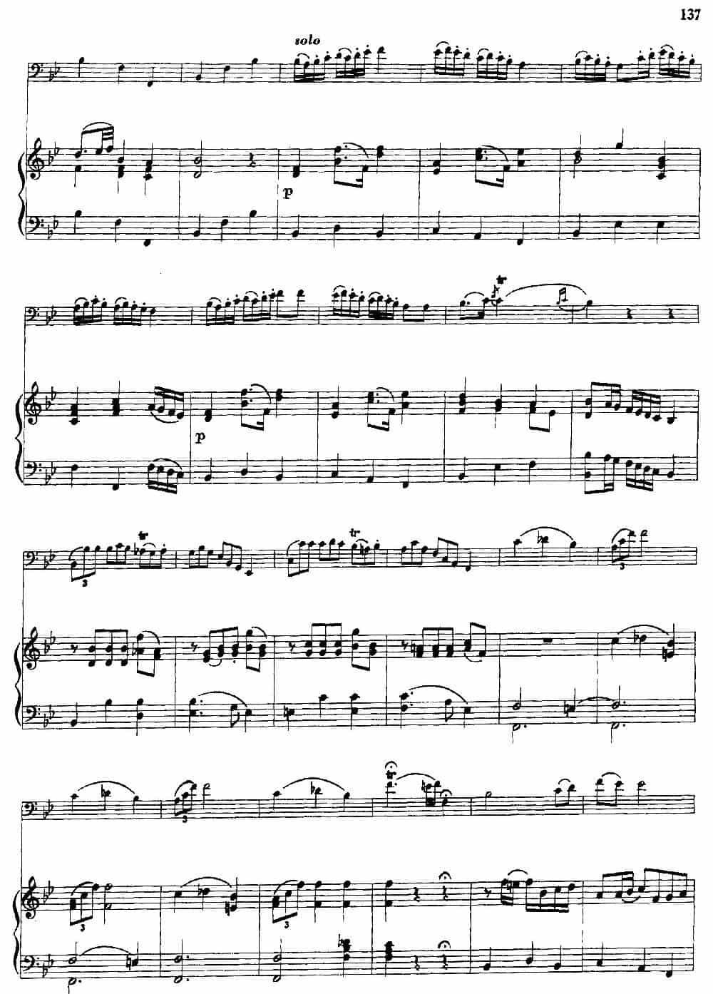 降B大调协奏曲（大管+钢琴伴奏） 铜管乐器谱_第22张