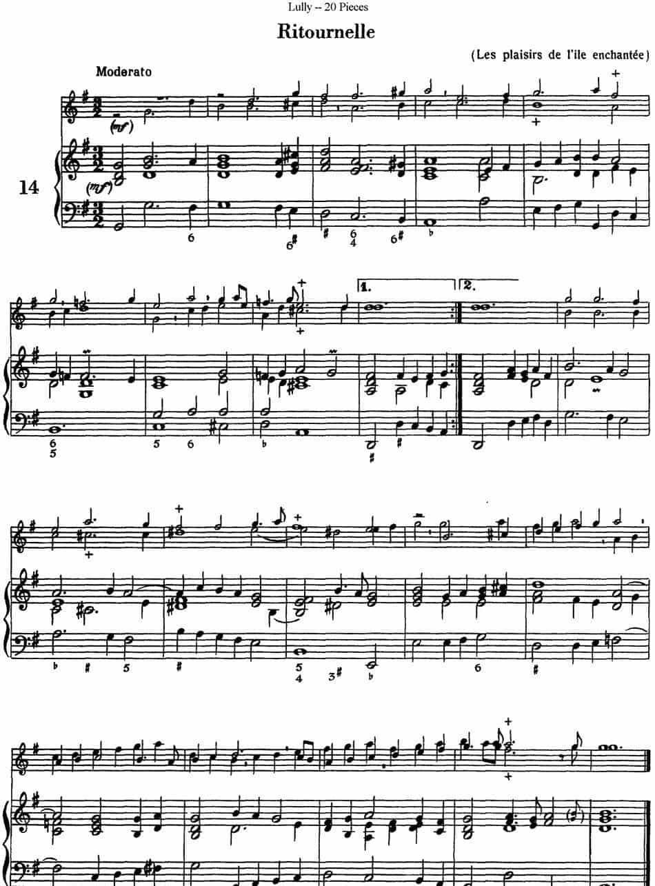卢黎20首长笛附带钢琴伴奏曲 长笛乐谱_第25张