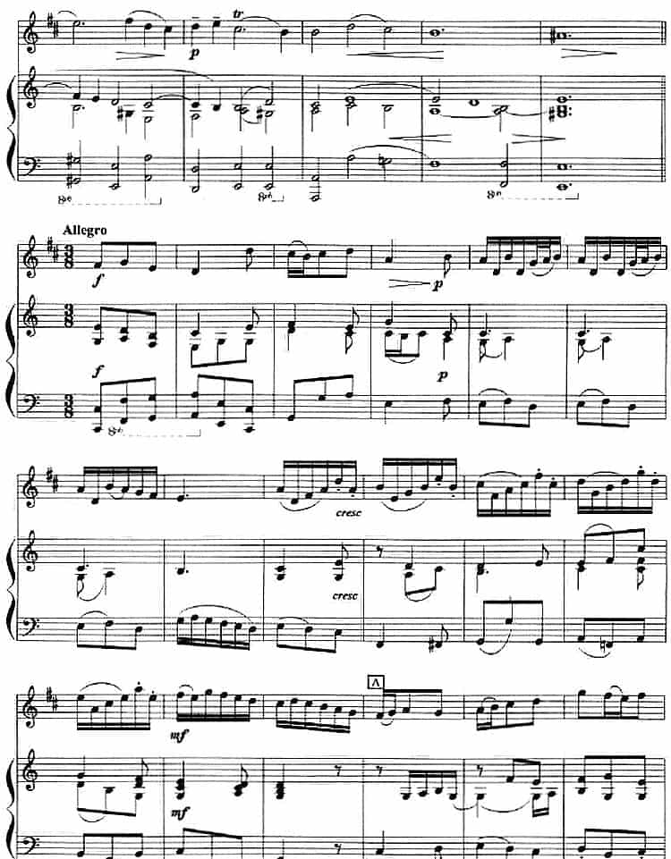 奏鸣曲第六首（小号+钢琴伴奏） 铜管乐器谱_第6张