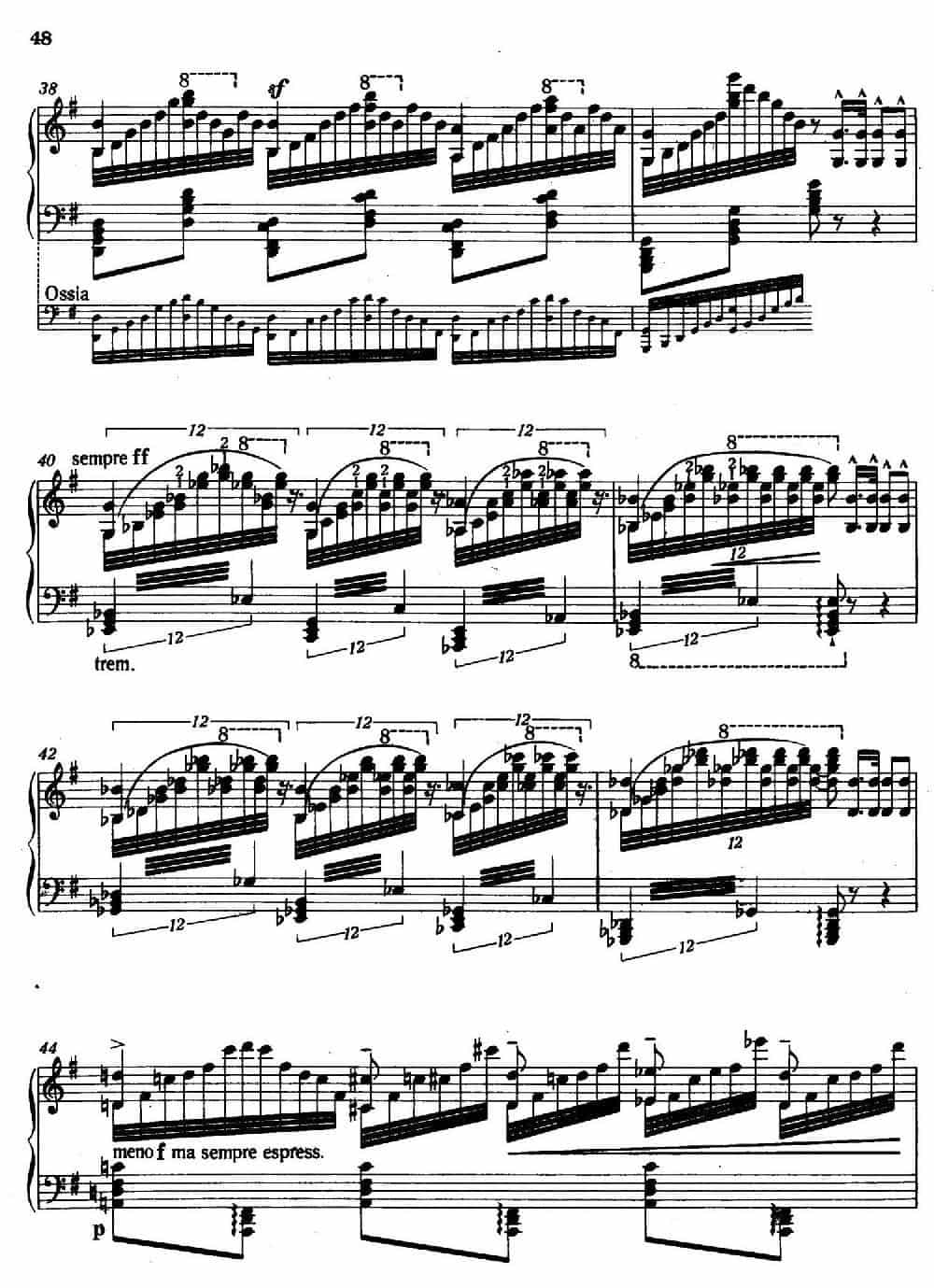 12 Etudes d'execution Transcendante S.139（12首超技练习曲·6） 钢琴乐谱_第7张