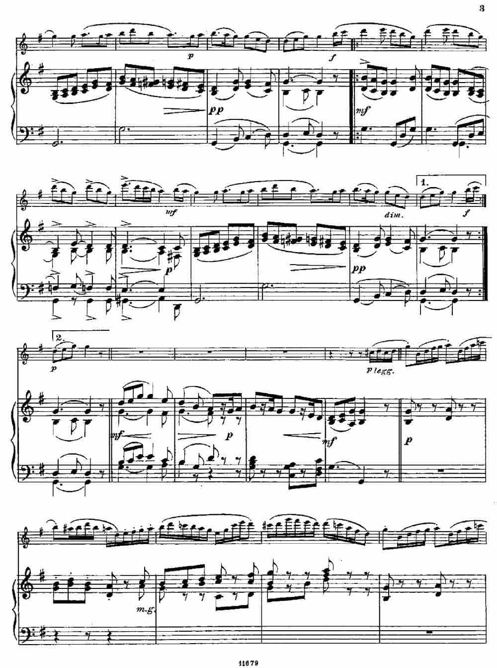 Fantaisies nationales. Ecossais. （Op.59 No.2）（长笛+钢琴伴奏） 长笛乐谱_第2张