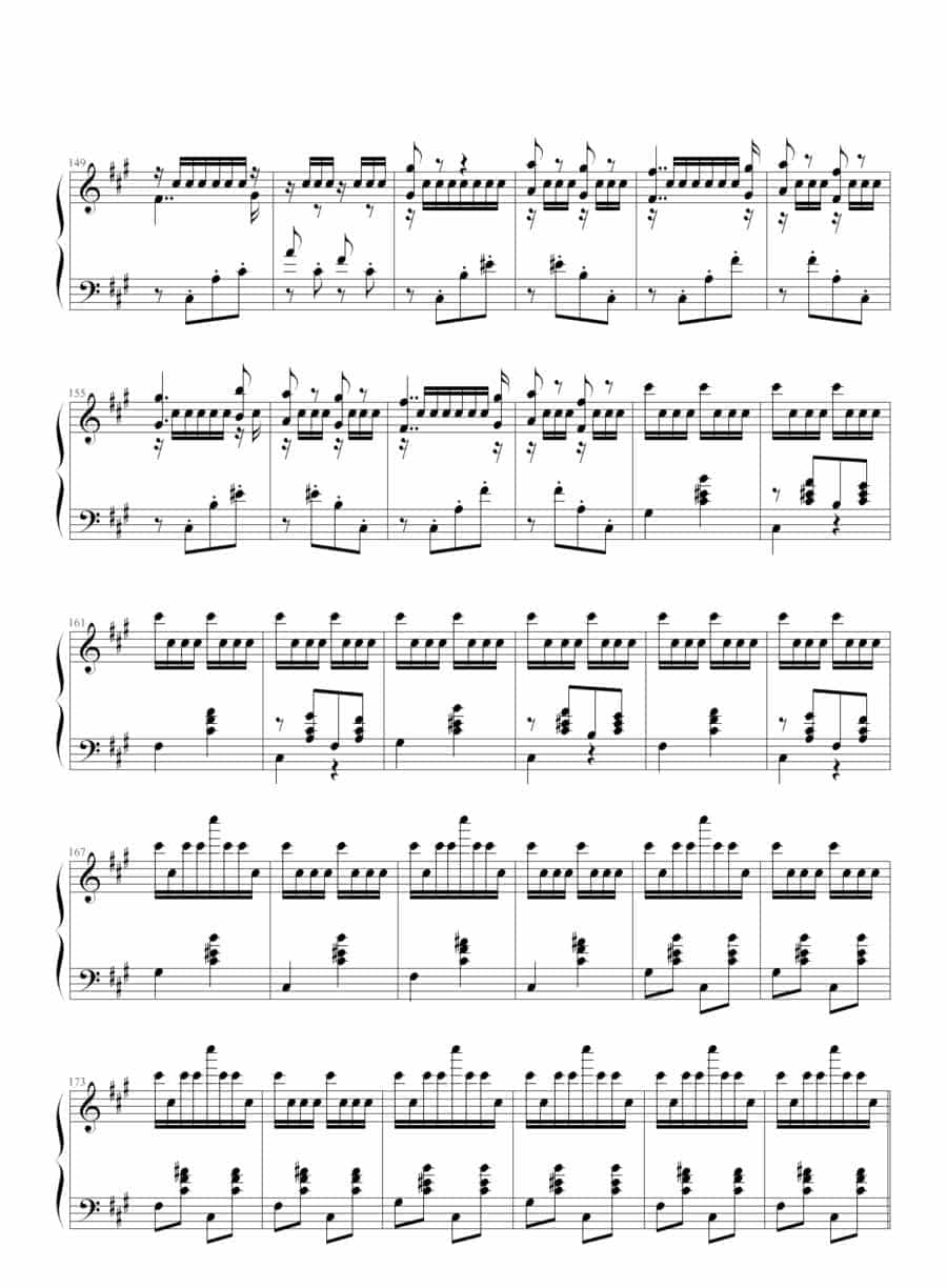 匈牙利狂想曲第二号 钢琴乐谱_第7张