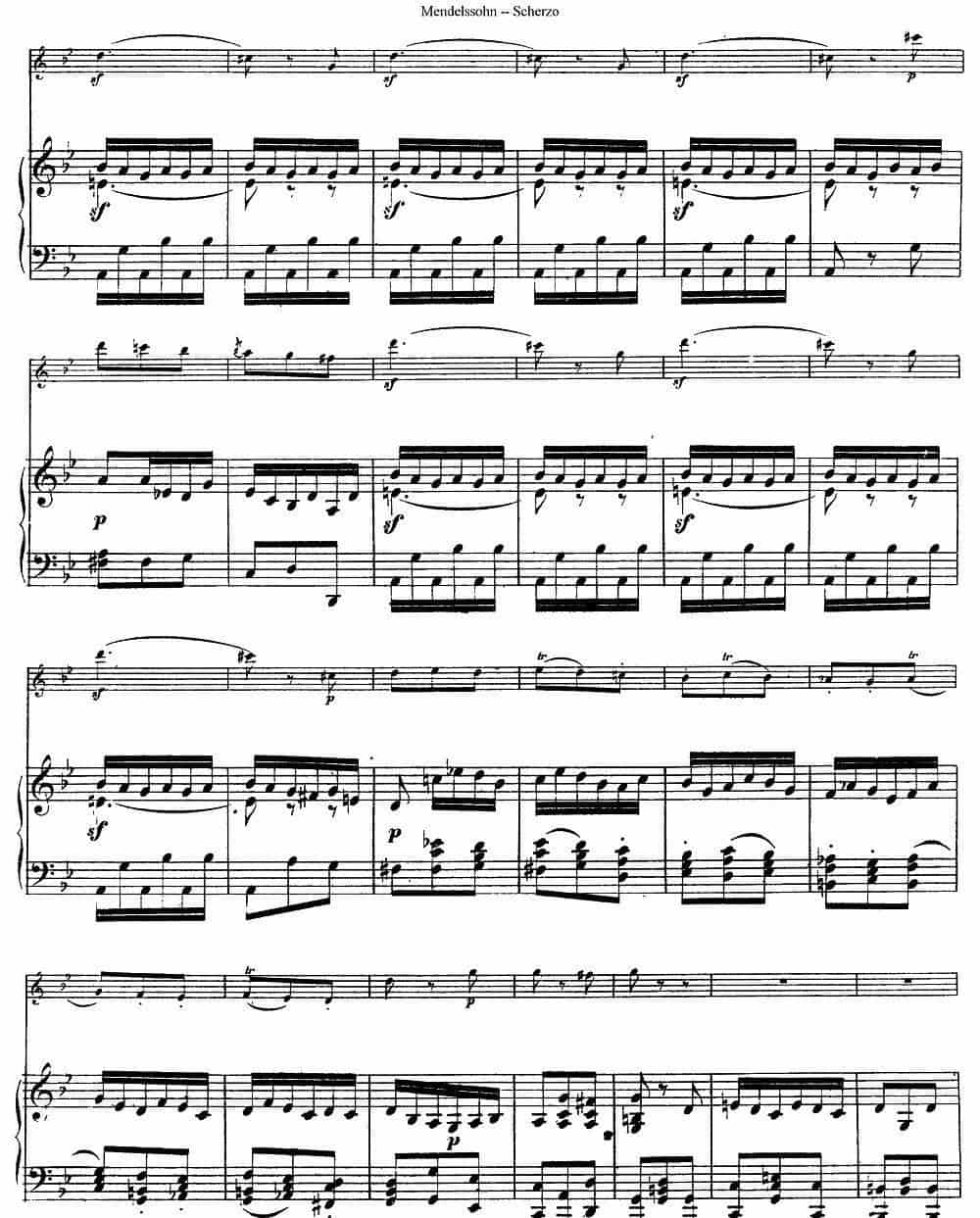 Scherzo（长笛+钢琴） 长笛乐谱_第10张