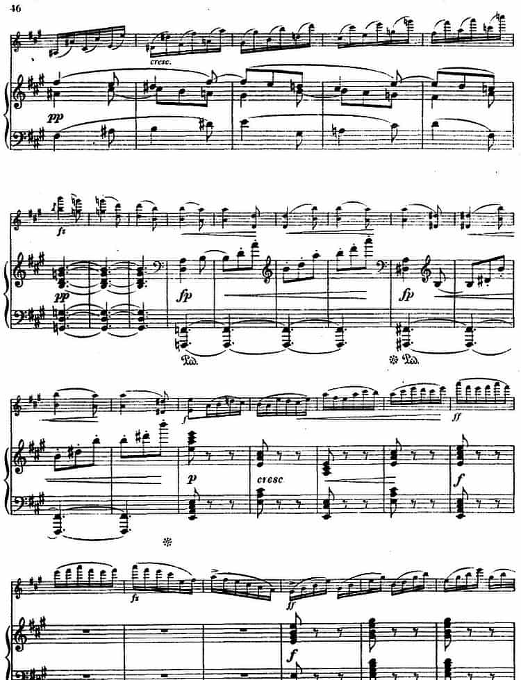 德沃夏克作品53号A小调协奏曲 （小提琴和钢琴） 钢琴乐谱_第44张