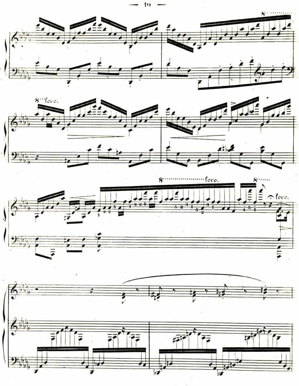 李斯特音乐会练习曲&nbsp;S144（3 叹息 降D大调 S144 Un sospiro Db major） 钢琴乐谱_第8张