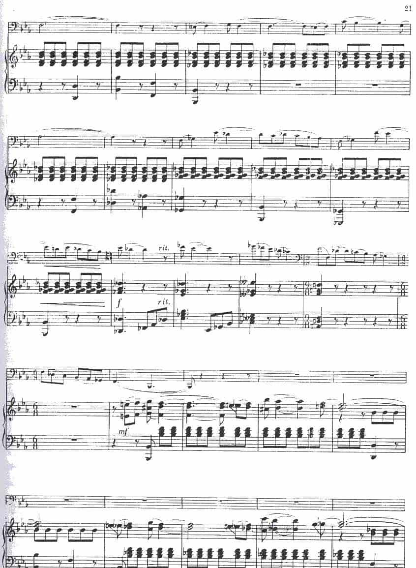 CONCERTINO（Ⅲ）（钢琴伴奏巴松协奏曲） 铜管乐器谱_第7张