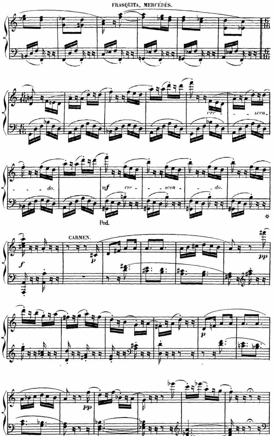 Carmen for Solo Piano（卡门全剧钢琴独奏版）（No.15） 钢琴乐谱_第6张
