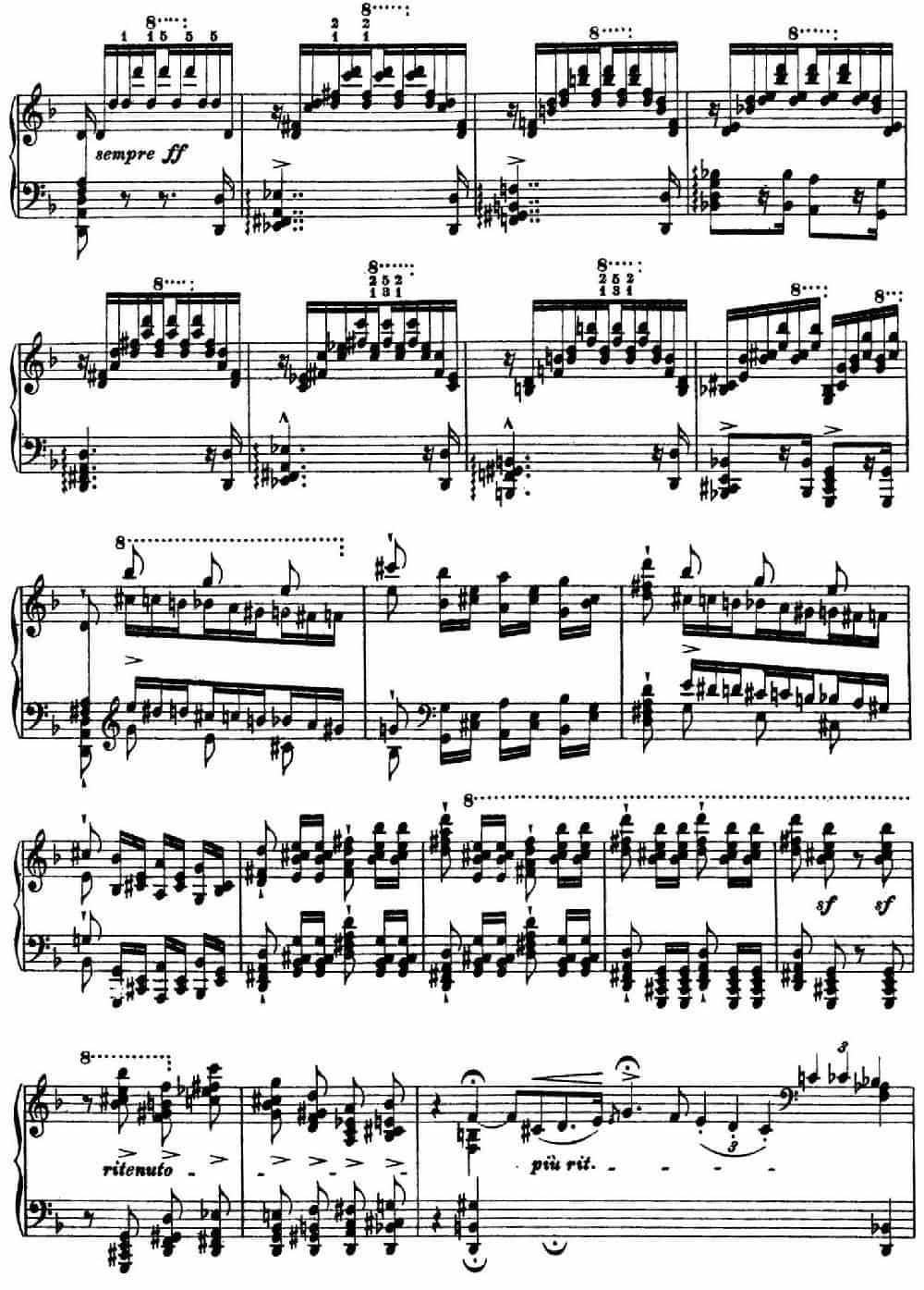 12 Etudes d'execution Transcendante S.139（12首超技练习曲·4） 钢琴乐谱_第12张