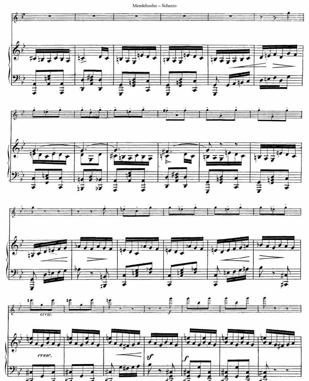 Scherzo（长笛+钢琴） 长笛乐谱_第11张