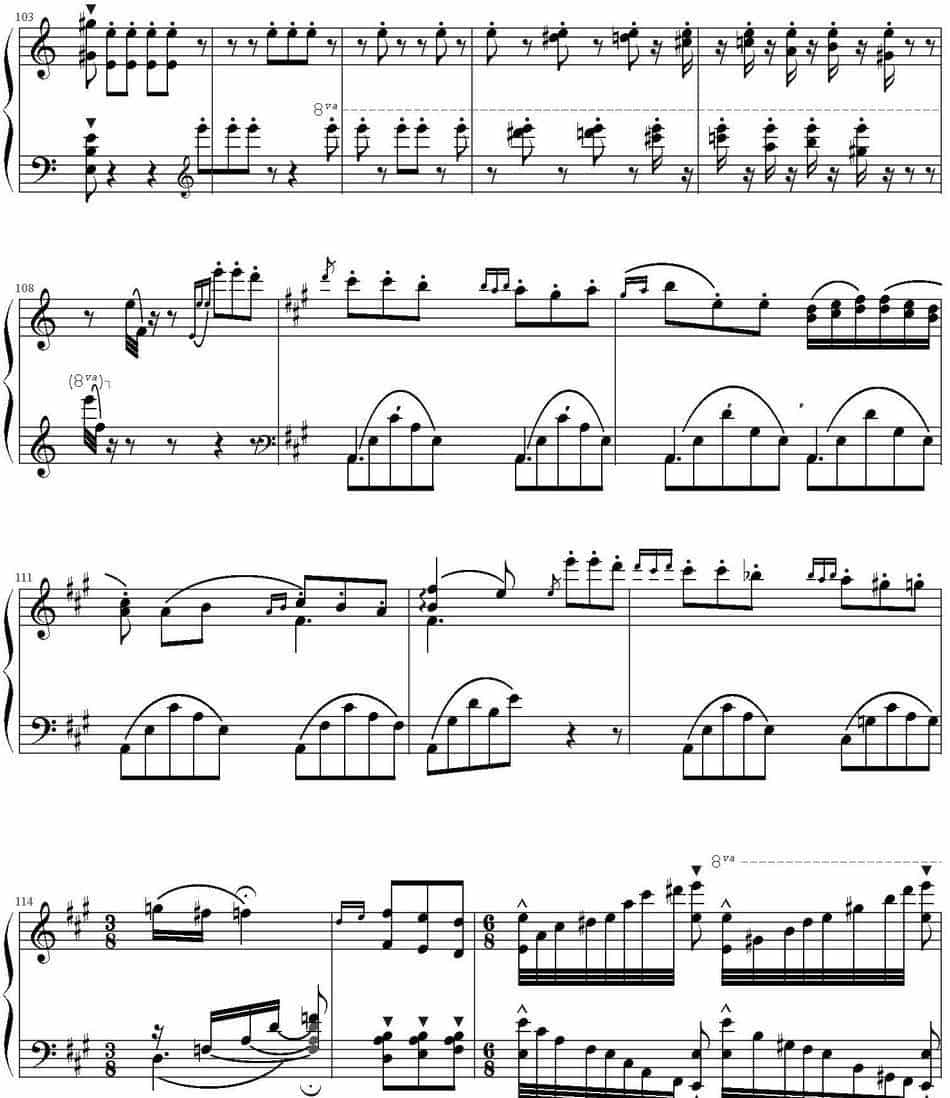 钟声大幻想曲（Grand Fantasia de Bravoure） 钢琴乐谱_第9张