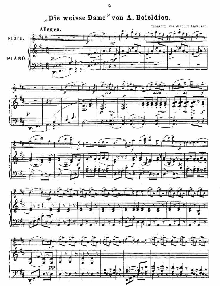 Opern-Transcriptionen.Op.45-3（长笛+钢琴伴奏） 长笛乐谱_第2张